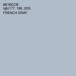 #B1BCCB - French Gray Color Image